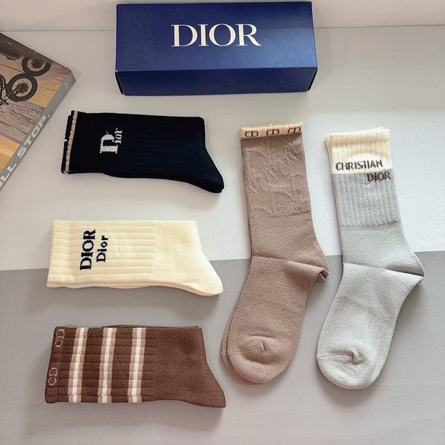 DIOR 26S CREW SOCKS 400396 (1 BOX)