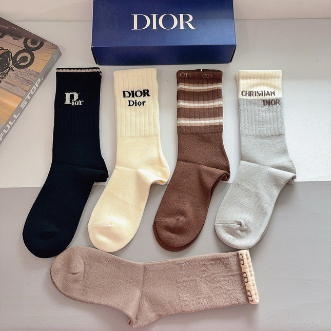 DIOR 26S CREW SOCKS 400396 (1 BOX)
