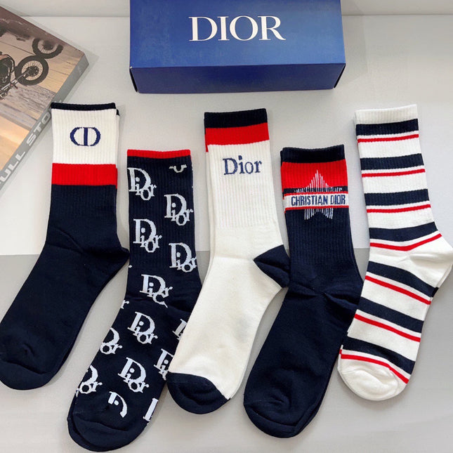DIOR 26S CREW SOCKS 400403 (1 BOX)