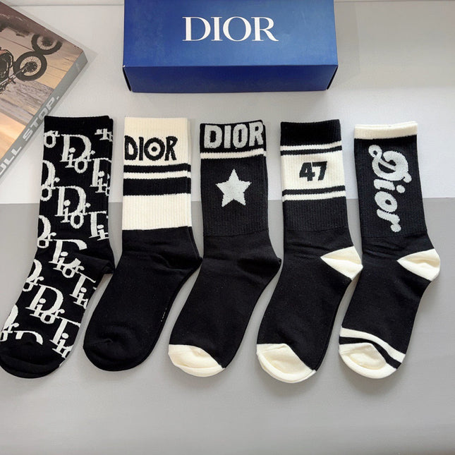DIOR 26S CREW SOCKS 400404 (1 BOX)