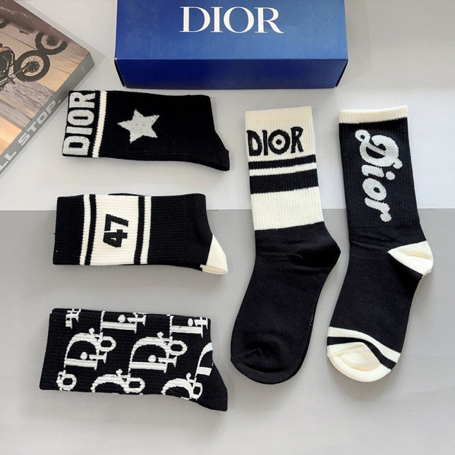 DIOR 26S CREW SOCKS 400404 (1 BOX)