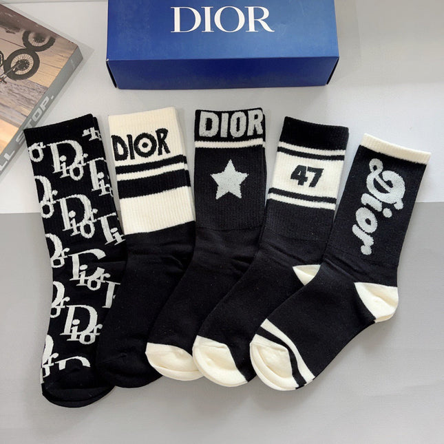 DIOR 26S CREW SOCKS 400404 (1 BOX)