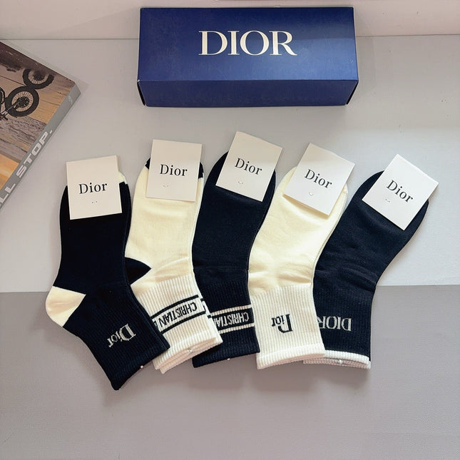DIOR 26S ANKLE SOCKS 400409 (1 BOX)