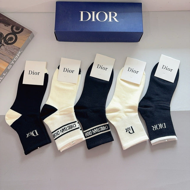 DIOR 26S ANKLE SOCKS 400409 (1 BOX)