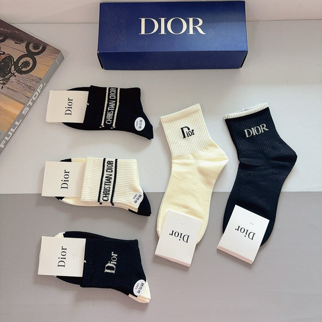 DIOR 26S ANKLE SOCKS 400409 (1 BOX)
