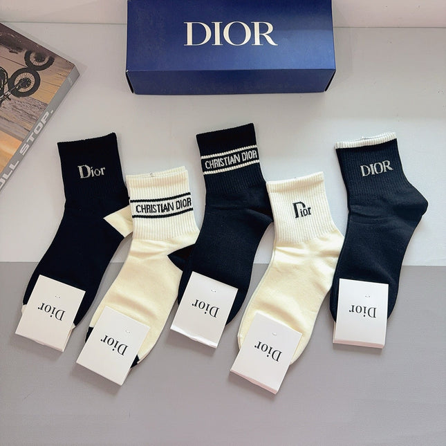 DIOR 26S ANKLE SOCKS 400409 (1 BOX)