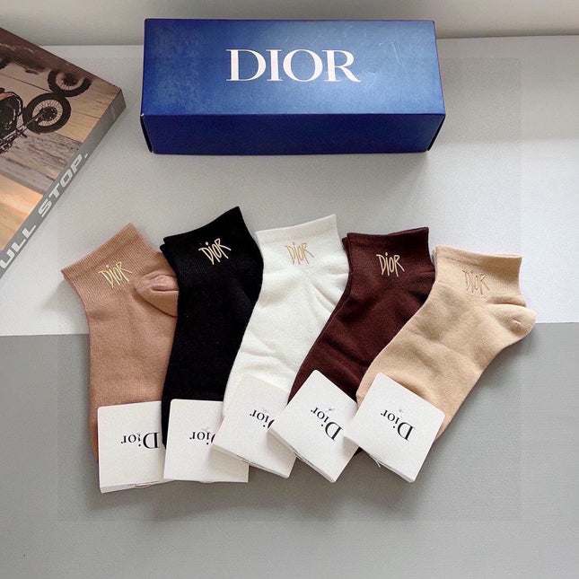 DIOR 26S ANKLE SOCKS 383893 (1 BOX)
