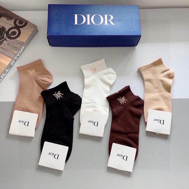 DIOR 26S ANKLE SOCKS 383893 (1 BOX)