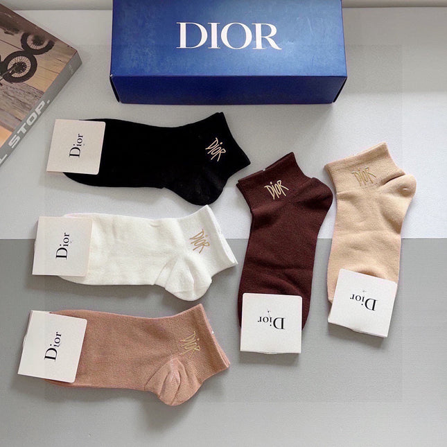 DIOR 26S ANKLE SOCKS 383893 (1 BOX)