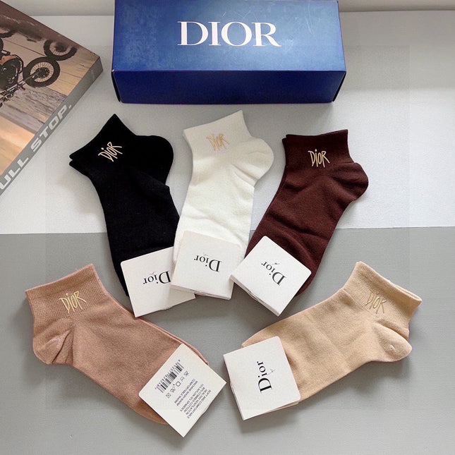 DIOR 26S ANKLE SOCKS 383893 (1 BOX)