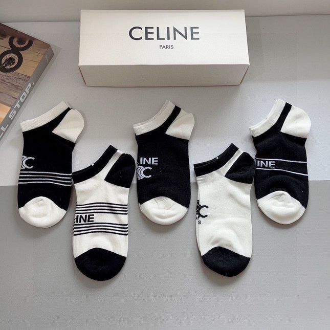 CELINE 26S ANKLE SOCKS 419289 (1 BOX)