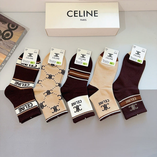 CELINE 26S ANKLE SOCKS 403783 (1 BOX)