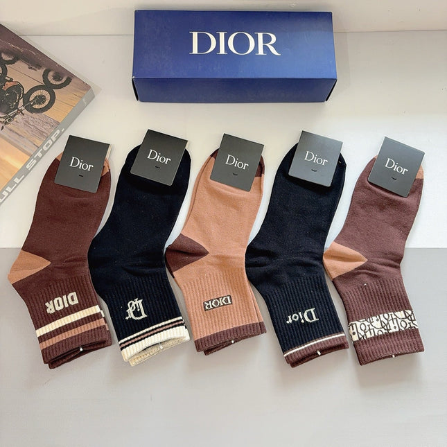 DIOR 26S ANKLE SOCKS 407132 (1 BOX)
