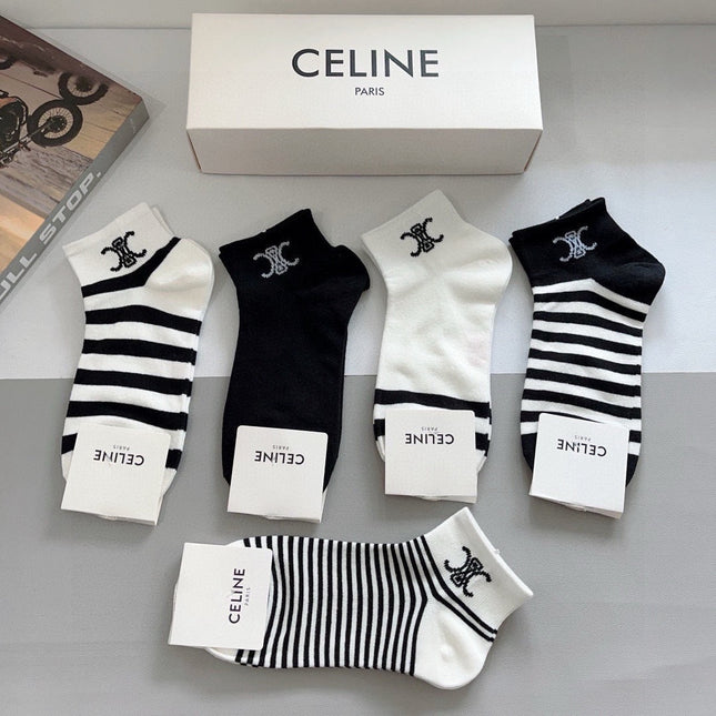 CELINE 26S ANKLE SOCKS 408696 (1 BOX)