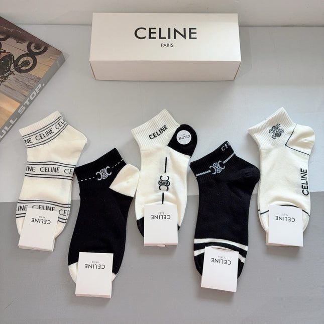 CELINE 26S ANKLE SOCKS 408698 (1 BOX)