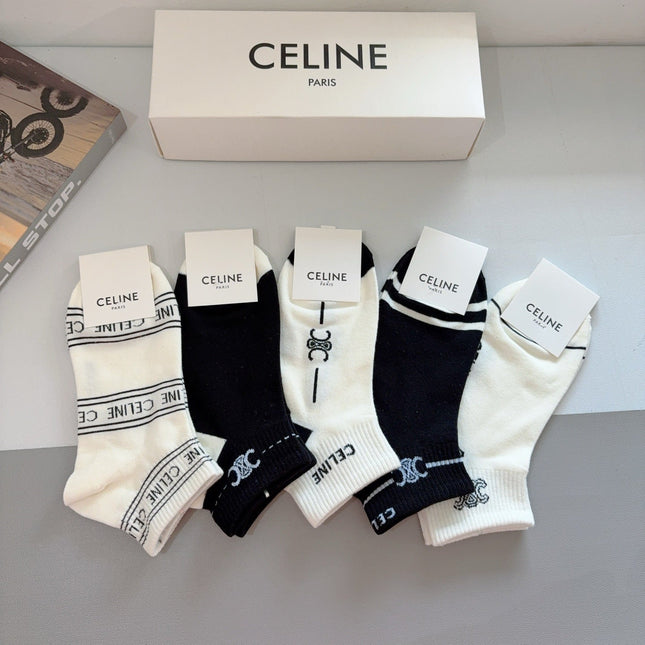 CELINE 26S ANKLE SOCKS 408698 (1 BOX)