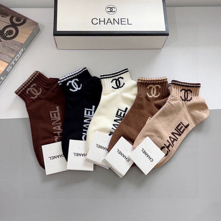 CHANEL 26S ANKLE SOCKS 410348 (1 BOX)