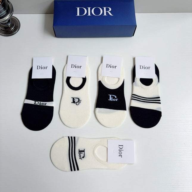DIOR 26S NO-SHOW SOCKS 413893 (1 BOX)