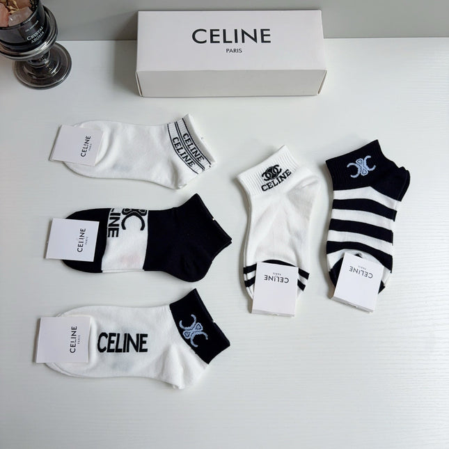 CELINE 26S ANKLE SOCKS 407151 (1 BOX)