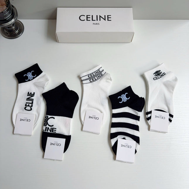 CELINE 26S ANKLE SOCKS 407151 (1 BOX)