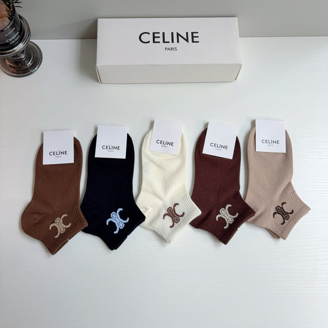CELINE 26S ANKLE SOCKS 408716 (1 BOX)