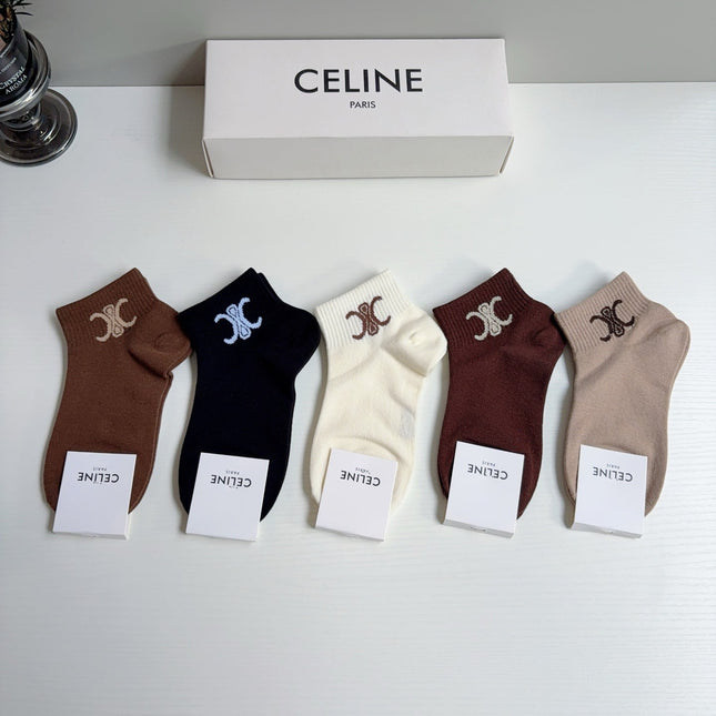 CELINE 26S ANKLE SOCKS 408716 (1 BOX)