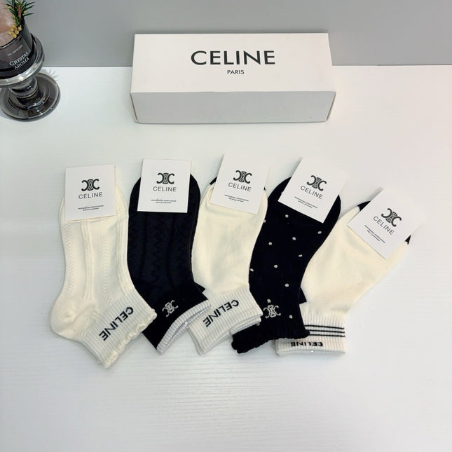 CELINE 26S ANKLE SOCKS 405314 (1 BOX)