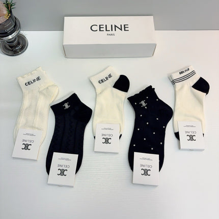 CELINE 26S ANKLE SOCKS 405314 (1 BOX)