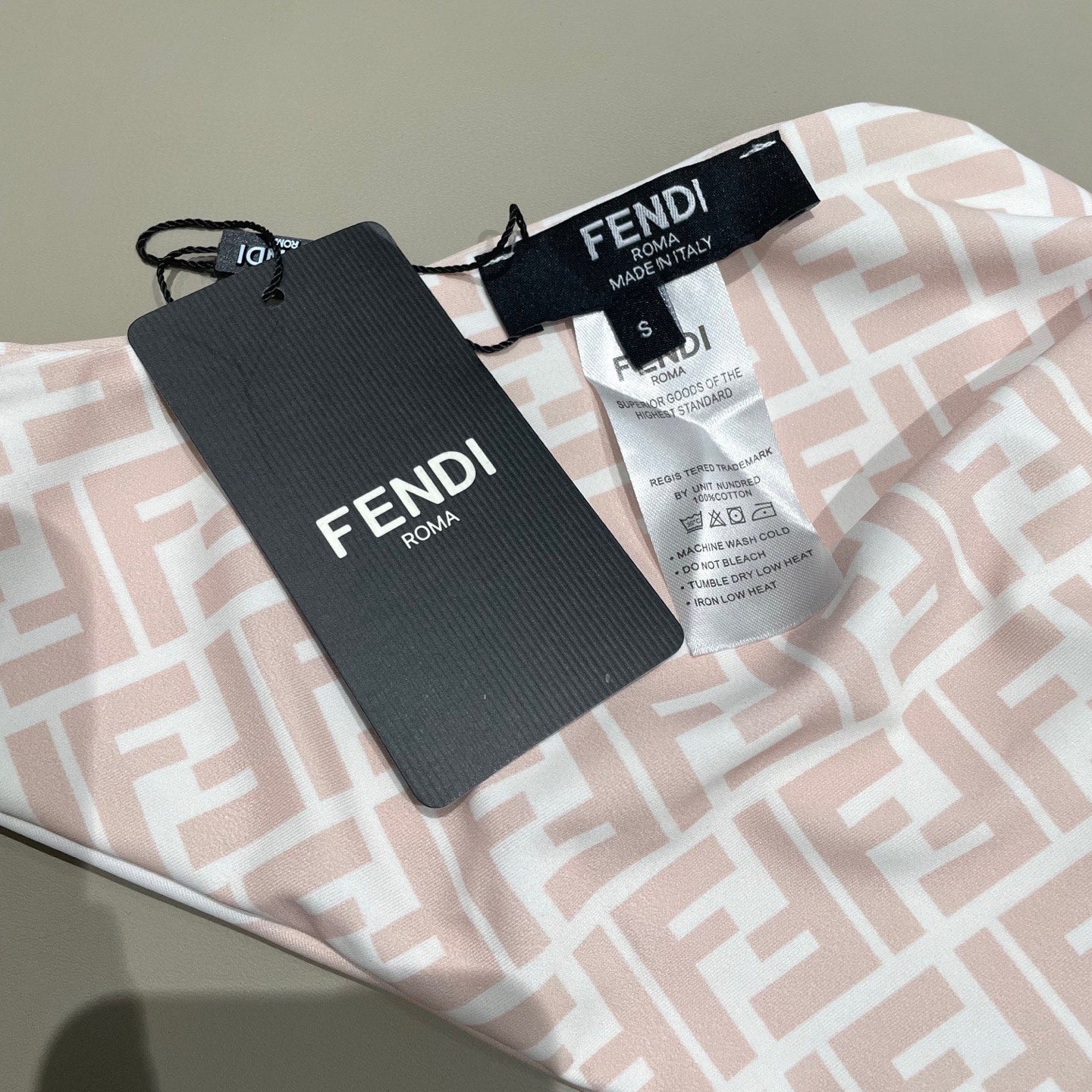 FENDI BIKINI 25S TWO PIECE IN LIGHT PINK 742659