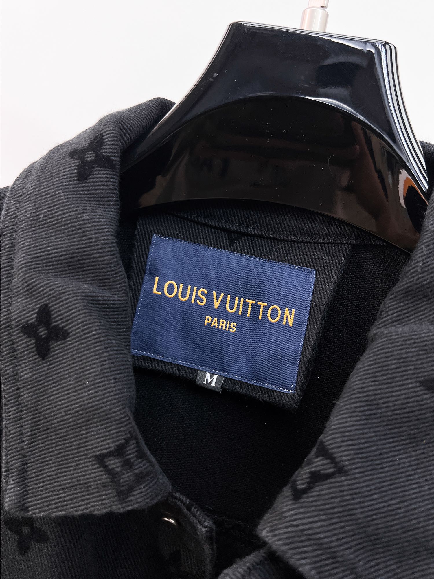 LV BLACK MONOGRAM DENIM JACKET 239525