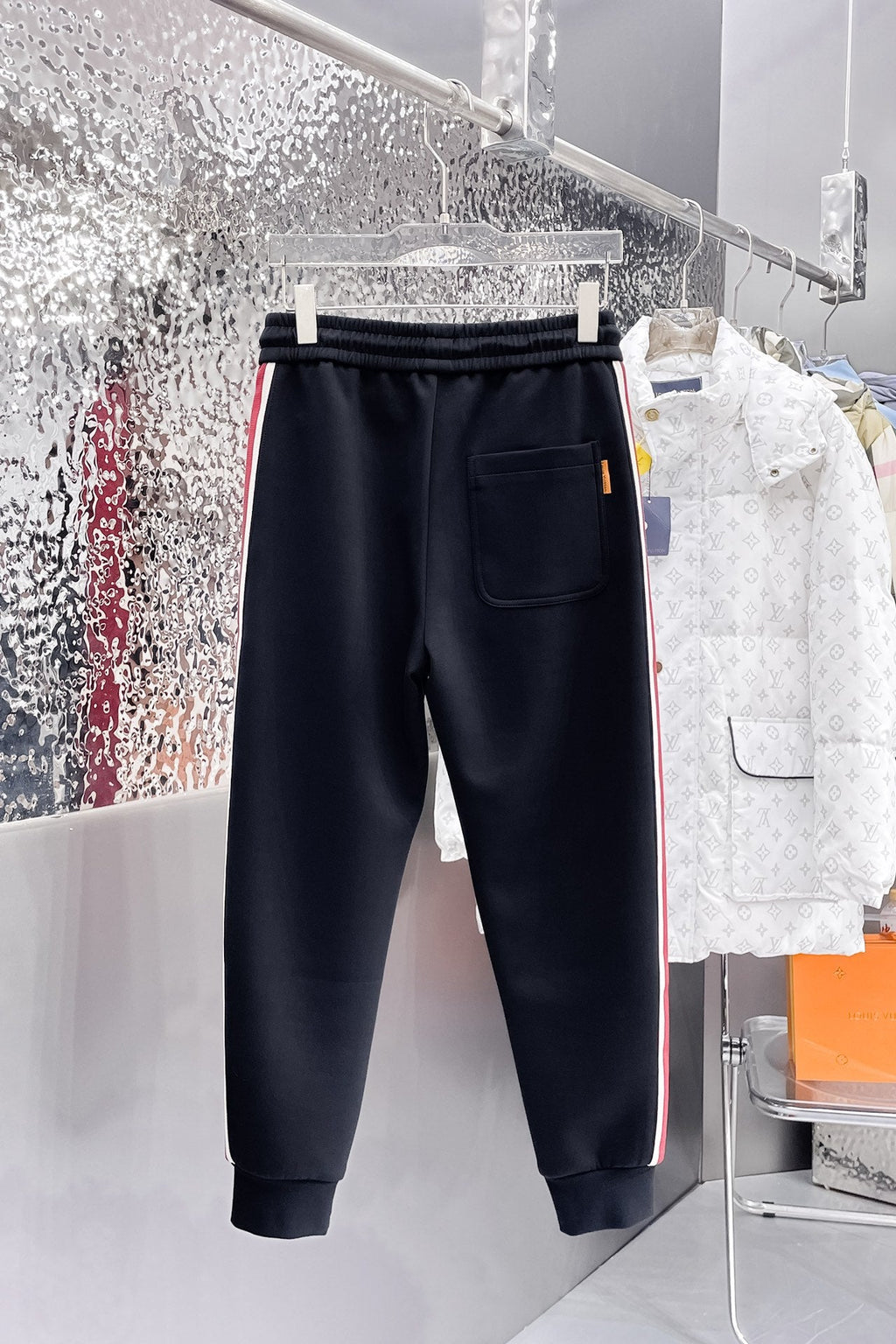 LV BLACK MIX RED TROUSERS 239503