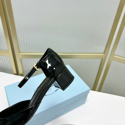 PRA MARY JANE PUMPS BLACK CALFSKIN