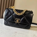 CHANEL 26S FLAP BAG 26 IN BLACK LAMBSKIN