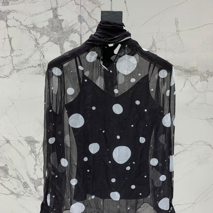 YSL 25S POLKA DOT SHIRT STYLE 212
