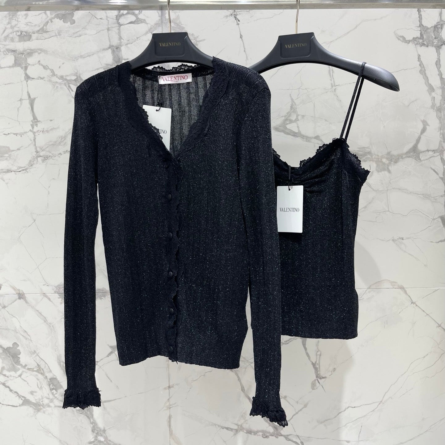 VALENTINO 26S CAMISOLE & CARDIGAN SET 159