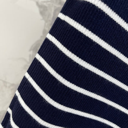 CELINE 26S STRIPED SHORT-SLEEVE POLO SHIRT 489