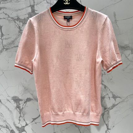 CHANEL 26S SHORT-SLEEVED KNIT SHIRT STYLE 1164