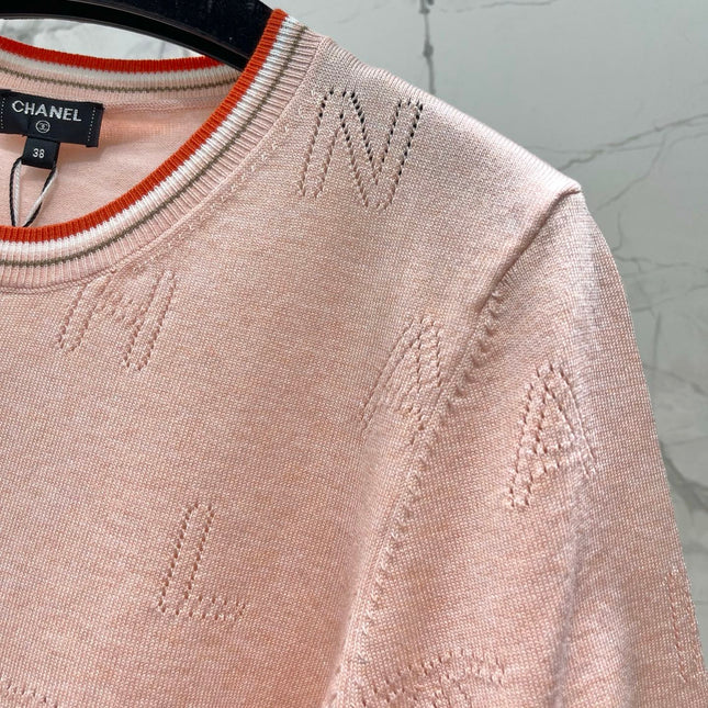 CHANEL 26S SHORT-SLEEVED KNIT SHIRT STYLE 1164