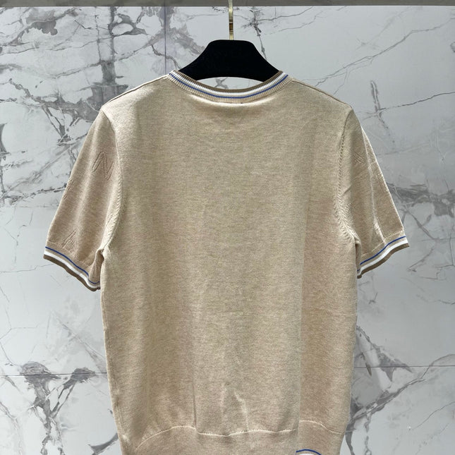CHANEL 26S SHORT-SLEEVED KNIT SHIRT STYLE 1163