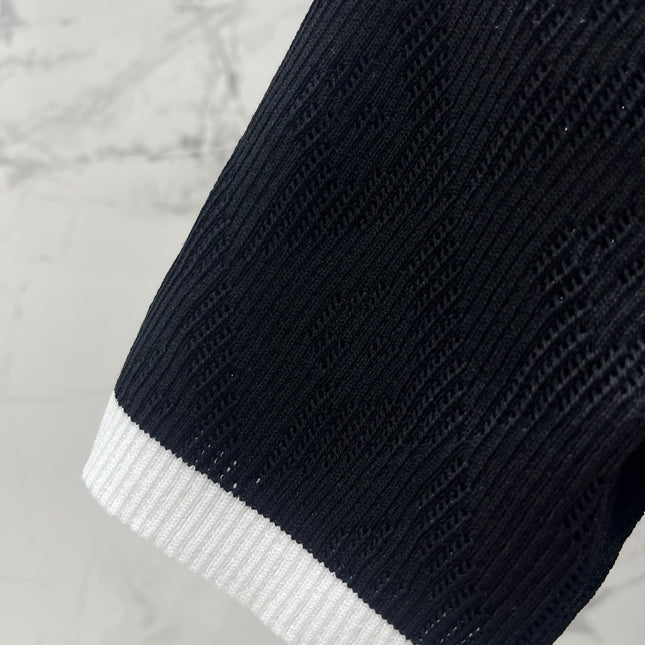 CHANEL 26S SHORT-SLEEVE KNIT POLO STYLE 1176