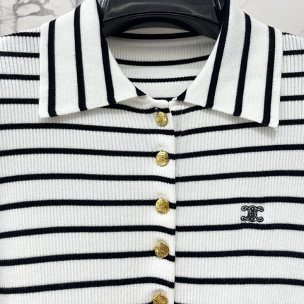 CELINE 26S SHORT SLEEVE KNIT SHIRT 303