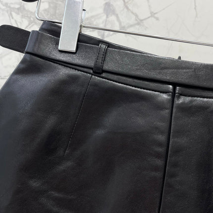 CELINE 26S LEATHER SHORTS 422