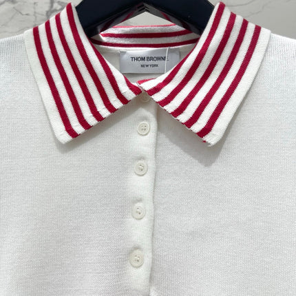 THOM 26S SHORT SLEEVE POLO KNIT TOP STYLE 229