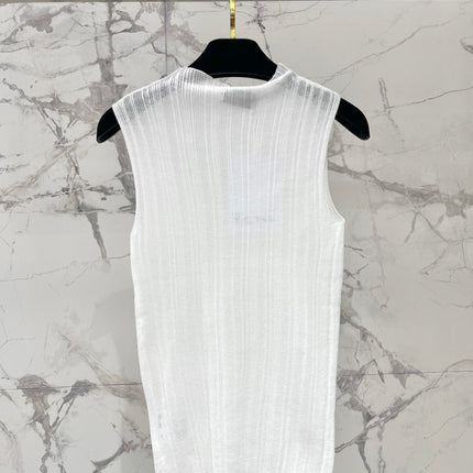 CHANEL 26S SLEEVELESS KNIT TOP 1318