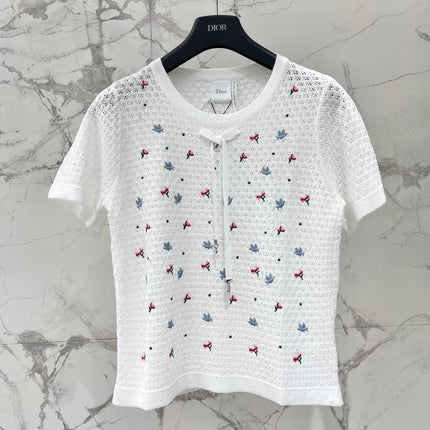 DIOR 26S SHORT-SLEEVE KNIT T-SHIRT 1315