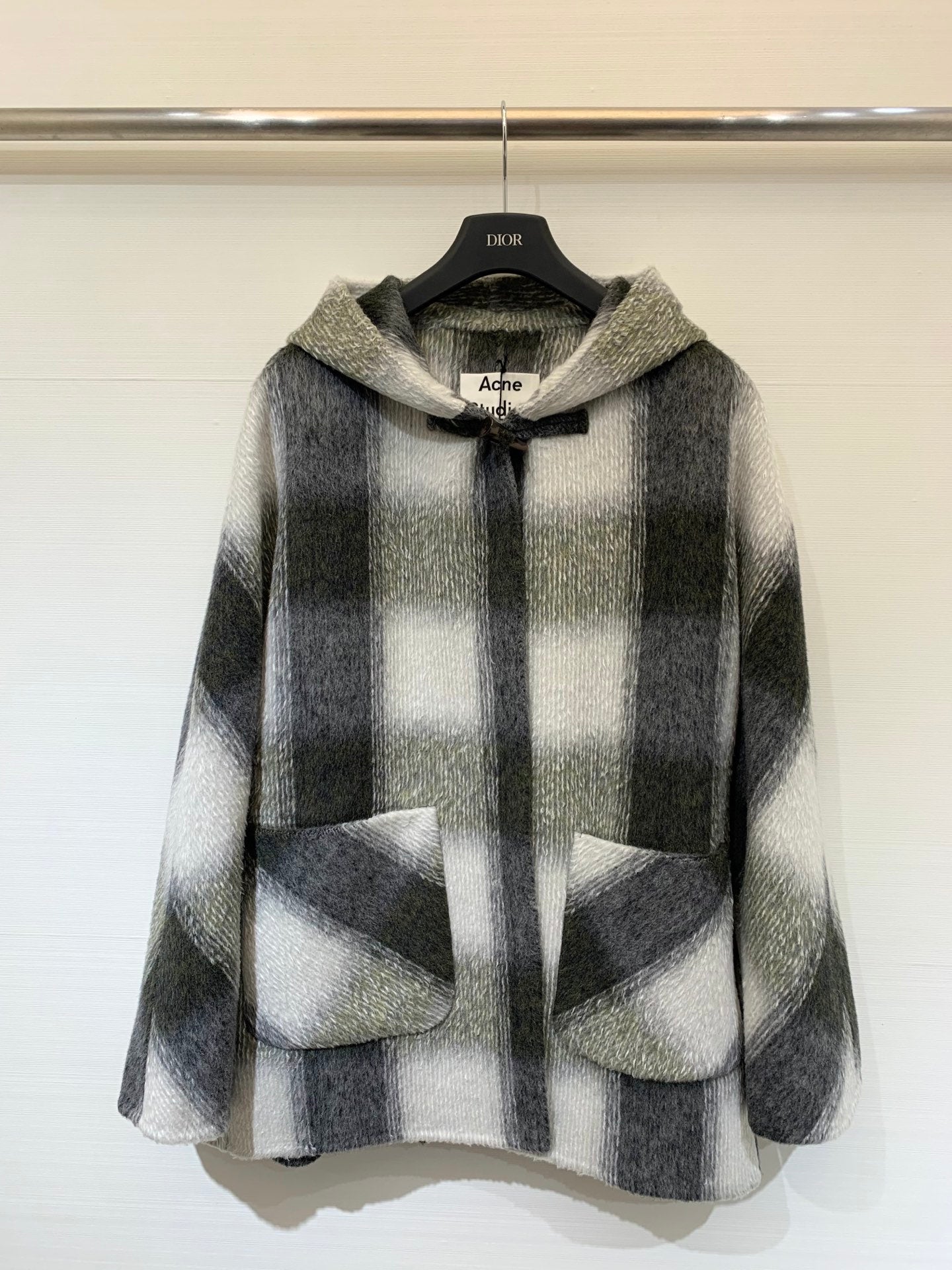 DIOR 25S DOUBLE-FACED WOOL COAT STYLE 292