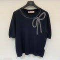 VALENTINO 26S SHORT SLEEVE KNIT TOP 227
