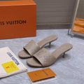 LV 26S 6AM MULE 55MM IN NUDE BROWN CALFSKIN