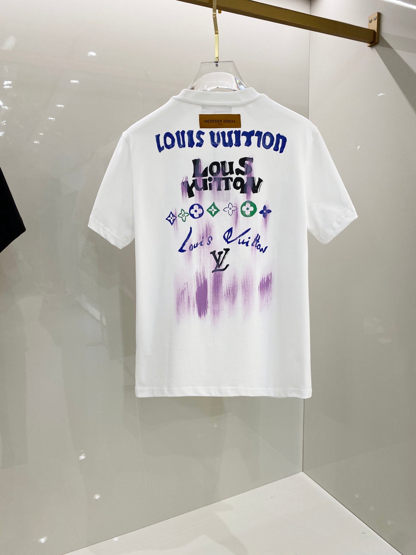 LV SHORT-SLEEVED T-SHIRT WHITE COTTON 238853