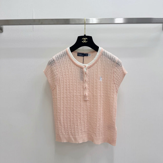 RALPH LAUREN 26S SHORT SLEEVE KNIT TOP 416